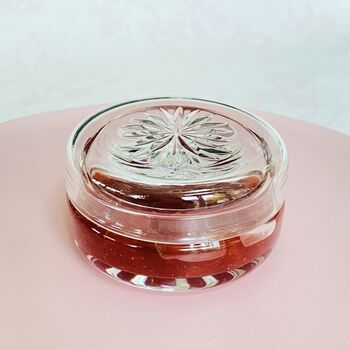 Antique Crystal Cut Glass Lidded Jam / Preserve Pot ~ Six, 2 of 10