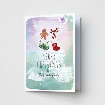 Premium Christmas Cards Watercolour Design, 2 of 2
