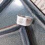 Custom Engraved Square Silver Signet Ring, thumbnail 5 of 12