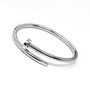 Stainless Steel Nail Bangle, thumbnail 5 of 6