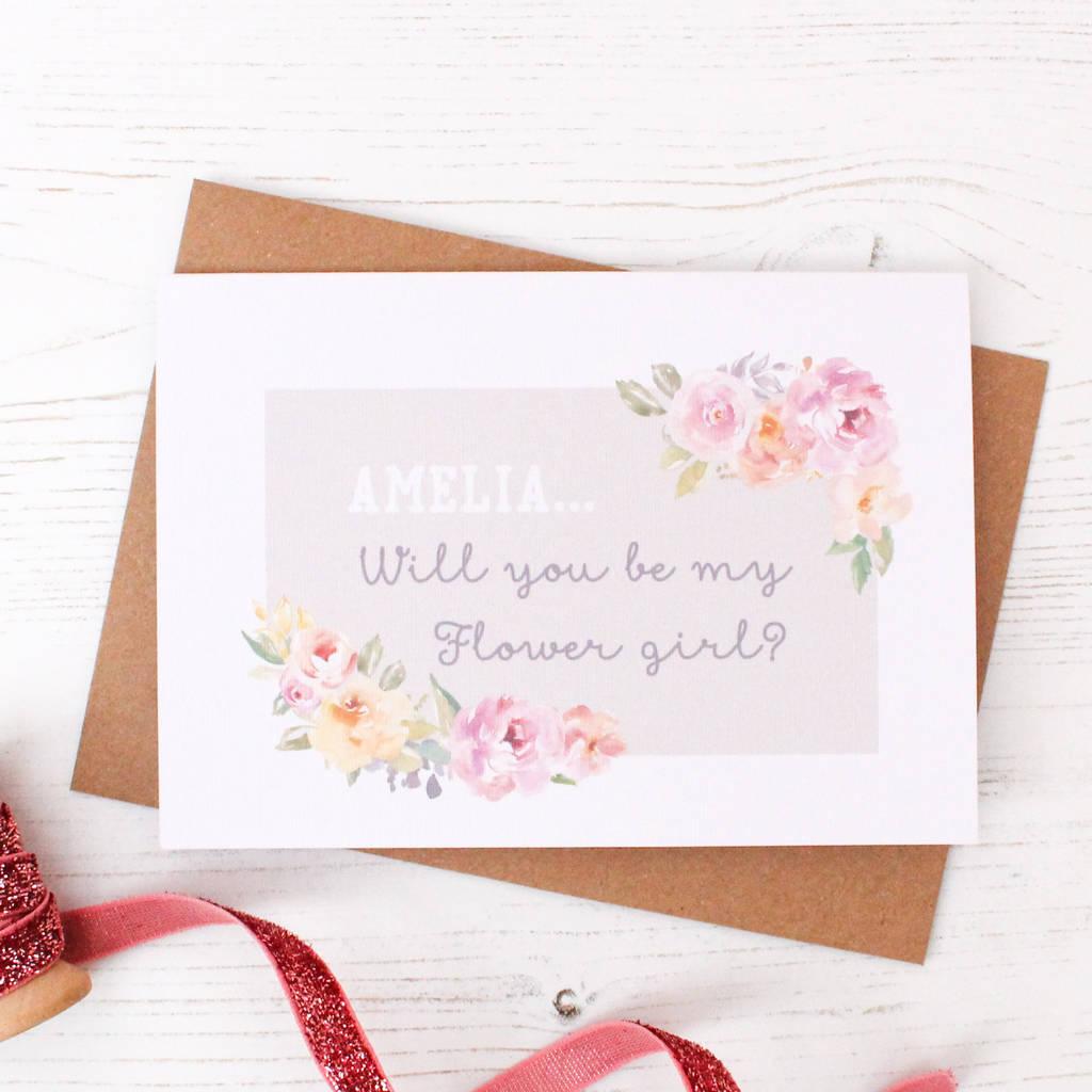 Luxury 99 What To Write In Flower Girl Card