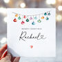 Christmas Lights Personalised Christmas Card, thumbnail 1 of 2