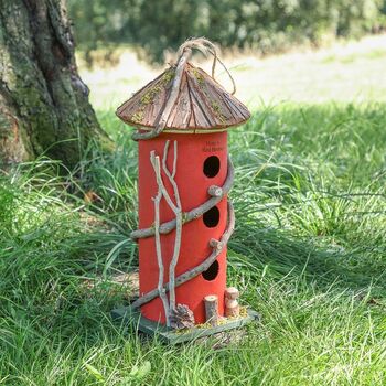 Personalised Red Bird House Ruby Anniversary Gift, 4 of 7