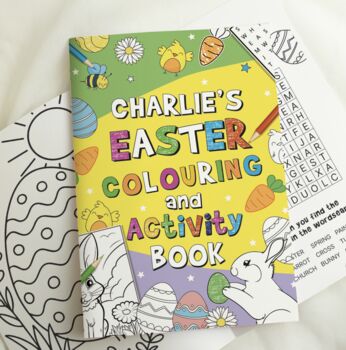 Personalised Easter Activity And Colouring Book, 4 of 6