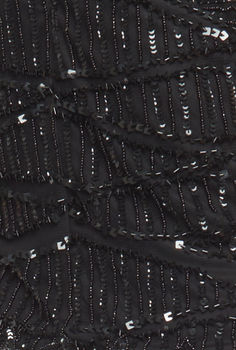 Halter Neck Flapper Embellished Top Black, 6 of 6