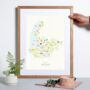 Personalised Merseyside Map: Add Favourite Places, thumbnail 1 of 4