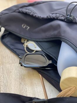 Monogrammed Large Cross Body Bag, 5 of 8