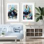 Abstract Wall Art Print Set Of Two Posters, thumbnail 1 of 2