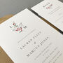 Winter Berry Wedding Invitation Suite, thumbnail 2 of 4