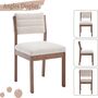 Set Of Two Linen Dining Chairs For Living Room, thumbnail 2 of 7