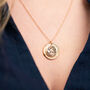 Japanese Wax Seal Birth Flower Necklace, thumbnail 3 of 12