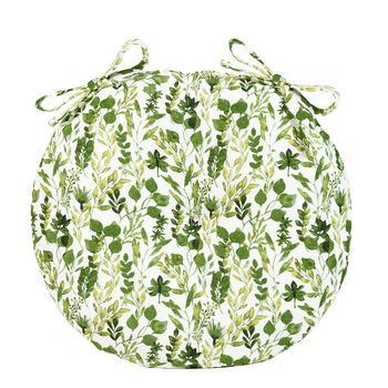 Botanical Leaves Round Garden Seat Pads, 2 of 5