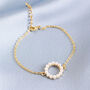 Eternity Circle Pearl Bracelet, thumbnail 3 of 7