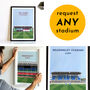Contemporary Rugby Stadium Print Gift, Framed Or Unframed, thumbnail 2 of 12