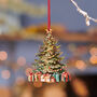 Traditional Christmas Tree Hanging Decoration, thumbnail 1 of 2