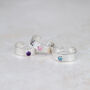 Sterling Silver Birthstone Toe Ring, thumbnail 2 of 8
