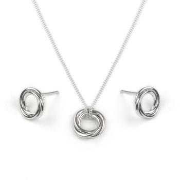 Bond Of Friendship Silver Knot Necklace, 4 of 8