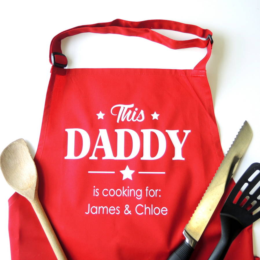 Personalised Daddy's Barbecue Apron, 1 of 6