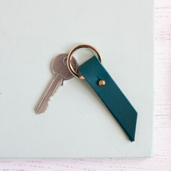 Couples Pair Of Personalised Leather Heart Keyrings, 8 of 12