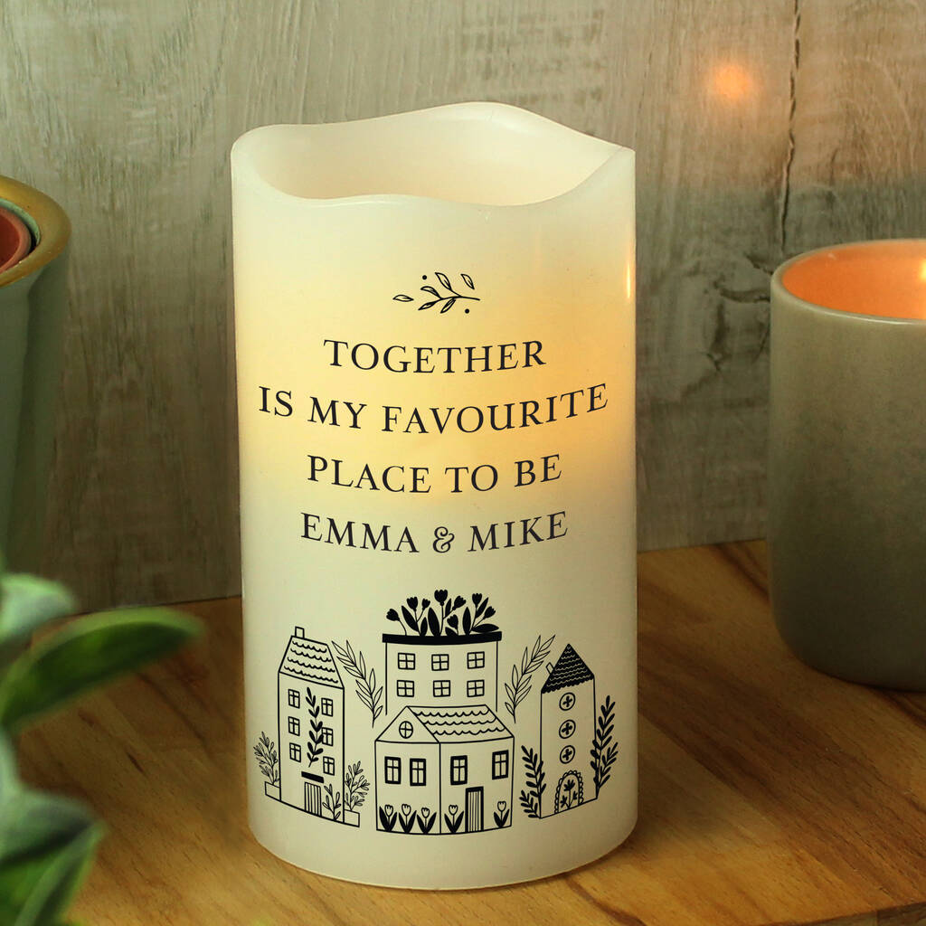 Personalised Home LED Candle, 1 of 4