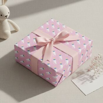 Adorable Baby Bottle Gift Wrapping Paper – Luxury And Sustainability Combined, 5 of 11