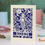 Personalised Papercut Mermaid Birthday Card, thumbnail 5 of 8
