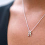 Mini Sterling Silver Number Necklace, thumbnail 1 of 7