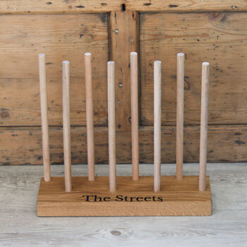 Engraved Wooden Floor Boot Rack, 2 of 12