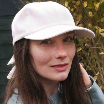 Personalised Birthday Flower Organic Cotton Cap Gift, 6 of 7