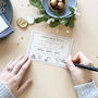 Modern Christmas Menu With Place Card, thumbnail 9 of 10