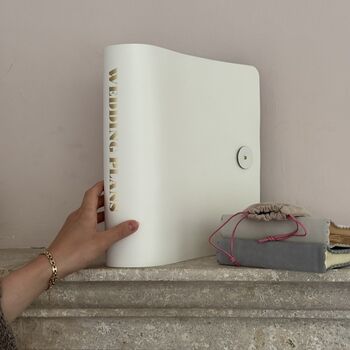 Recycled Leather Lever Arch Folder Wedding Plans Made In Over 25 Colours, 5 of 6