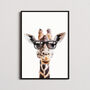 Giraffe In Sunglasses Print, thumbnail 1 of 8