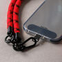 Red Black Phone Strap Universal Crossbody Rope Lanyard, thumbnail 4 of 4