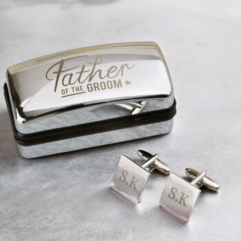 Personalised Wedding Party Cufflinks Gift Set, 4 of 6