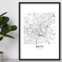 Custom Location Map Print, Personalised City, Town Map, Any Location, thumbnail 2 of 10