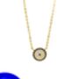 Medium Eye Necklace Rose Or Gold Plated 925 Silver, thumbnail 5 of 8