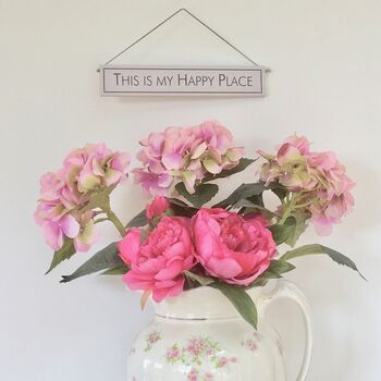'This Is My Happy Place' Hand Painted Wooden Sign, 3 of 5