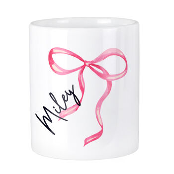 Personalised Bow Make Up Brush Holder, 4 of 4