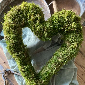 Moss Heart Wreath Hanging, 11 of 11