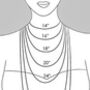 Forget Me Nots Teardrop Inital Necklace, thumbnail 6 of 7