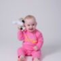 Cotton Babygrow, Seaside, New Baby Sleepsuit, Baby Gift Pink And Blue Available, thumbnail 8 of 10