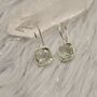 Green Amethyst Square Drop Silver Earrings, thumbnail 4 of 7