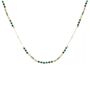 Horus Malachite Gold Gemstone Necklace, thumbnail 2 of 4