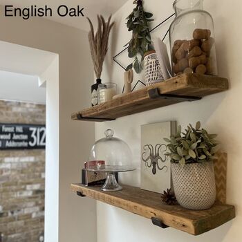 Wooden Shelf With Brackets, 8 of 9