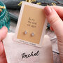 Gift Bag 'Be You' Crystal Planet Earrings, thumbnail 1 of 4