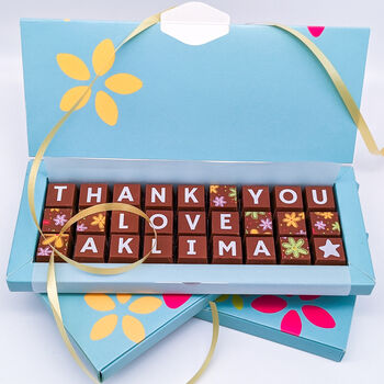 Thank You Personalised Box Of Chocolates, 2 of 8