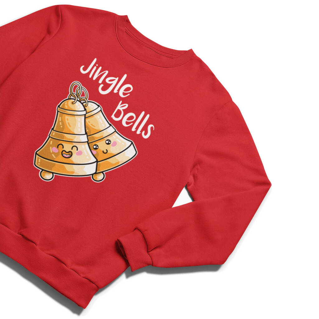 Cute Jingle Bells Christmas Sweatshirt By Flaming Imp