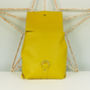 Handcrafted Small Yellow Backpack, thumbnail 6 of 8