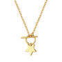 18ct Gold Plated Star Charm T Bar Necklace, thumbnail 2 of 7