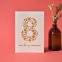 Love Hearts Bronze 8th Anniversary Card, thumbnail 1 of 8